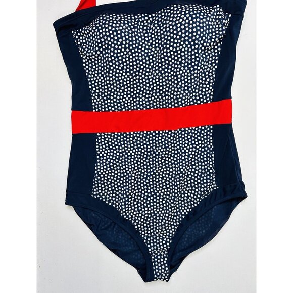 Boden Long Color Block Halter Top One Piece Swimsuit - Picture 3 of 5